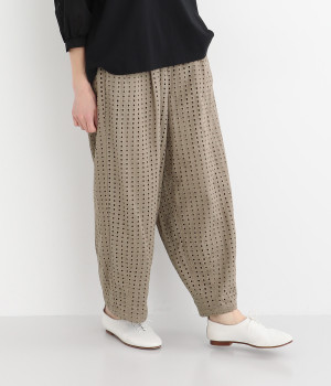 メッシュサーカスパンツ(ミルクティーベージュ-L)