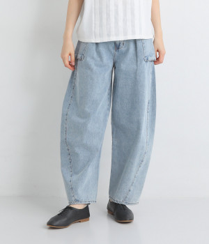 デニムミリタリーパンツ(ヴィンテージブルー-L)