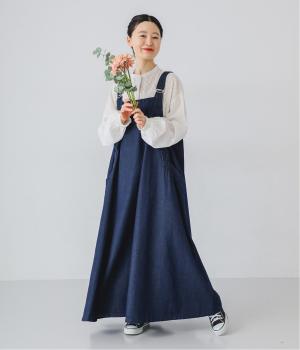 デニムフレアジャンパースカート(ワンウォッシュ-S)