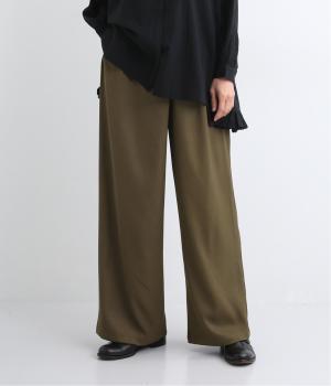 ラップワイドパンツ(カーキ-L)