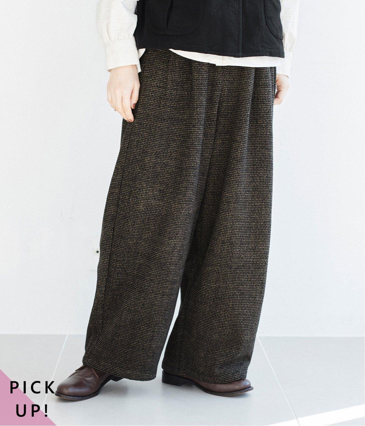 トラッドツイードワイドパンツ｜nod（ノッド）の商品詳細