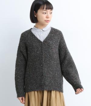 メランジニットカーディガン