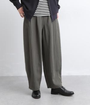 ソフトタッチ接触冷感サーカスパンツ(チャコール-L)