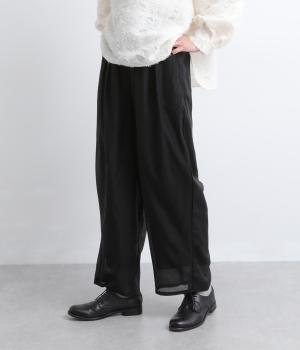 シアーカーブパンツ(ブラック-M)