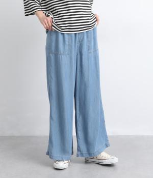 エアリーデニムベイカーパンツ