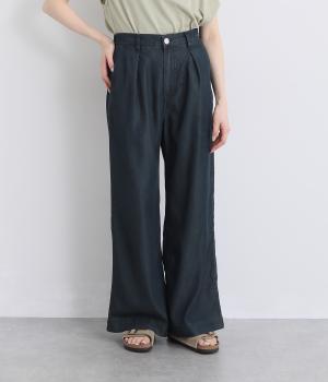 クールデニムワイドパンツ(ワンウオッシュ-L)