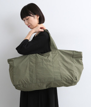 ナイロン　リップストップ　パッカブルビッグトート/E7465(カーキ-ONESIZE)