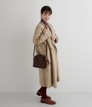 ライトレザー　ショルダー(ダークブラウン-ONESIZE)