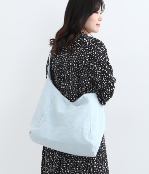 コットンリネンショルダー/E7397(ライトブルー-ONESIZE)