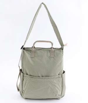 12ポケットインサイドプリントトールショルダー/E7375(サンドカーキ-ONESIZE)