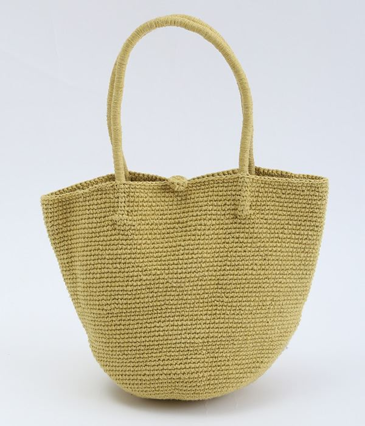 ハンドニットコットンバッグ/E7407(イエロー-ONESIZE)