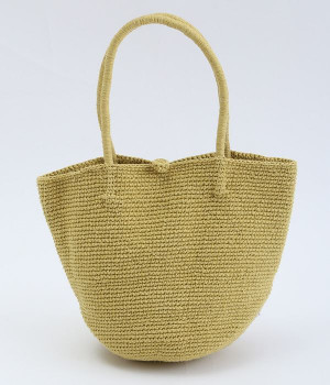 ハンドニットコットンバッグ/E7407(イエロー-ONESIZE)