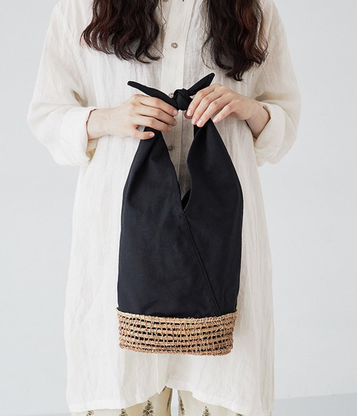 アズマパームトート/E7347(ブラック-ONESIZE)