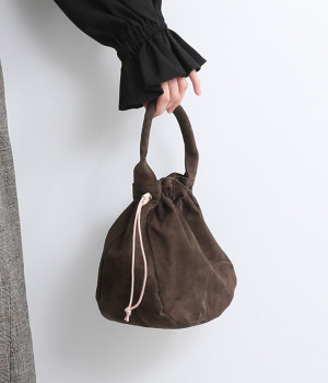 ピッグスウェード巾着/E7606