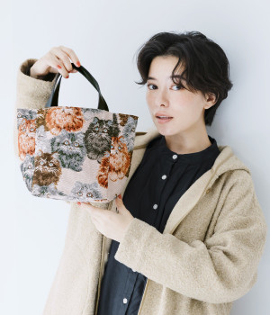 ジャカード　トート/E7615(CATS-ONESIZE)