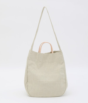 コットンリネン　2wayトート/E7712(ベージュ-ONESIZE)