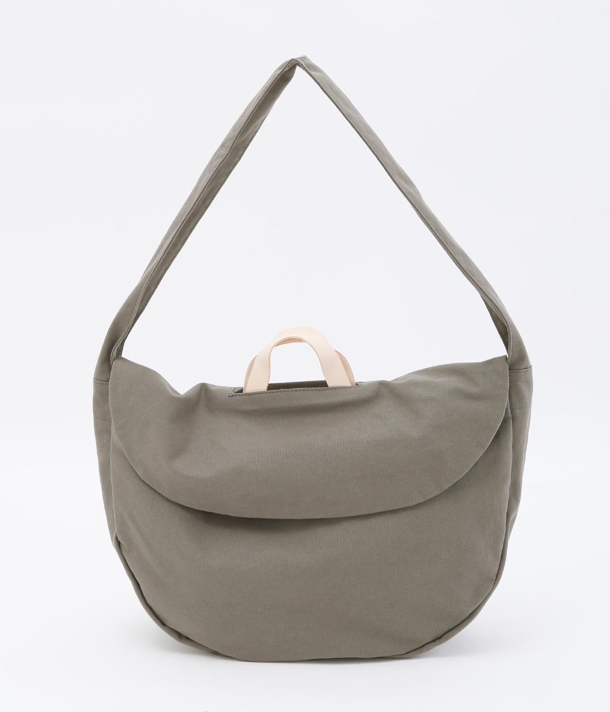 ラウンドフラップ　ショルダー/E7734(チャコール-ONESIZE)