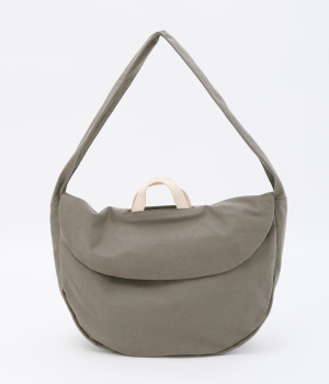 ラウンドフラップ　ショルダー/E7734(チャコール-ONESIZE)