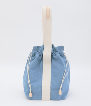 ワイドテープ　ワンハンドルトート/E7698(ブルー-ONESIZE)