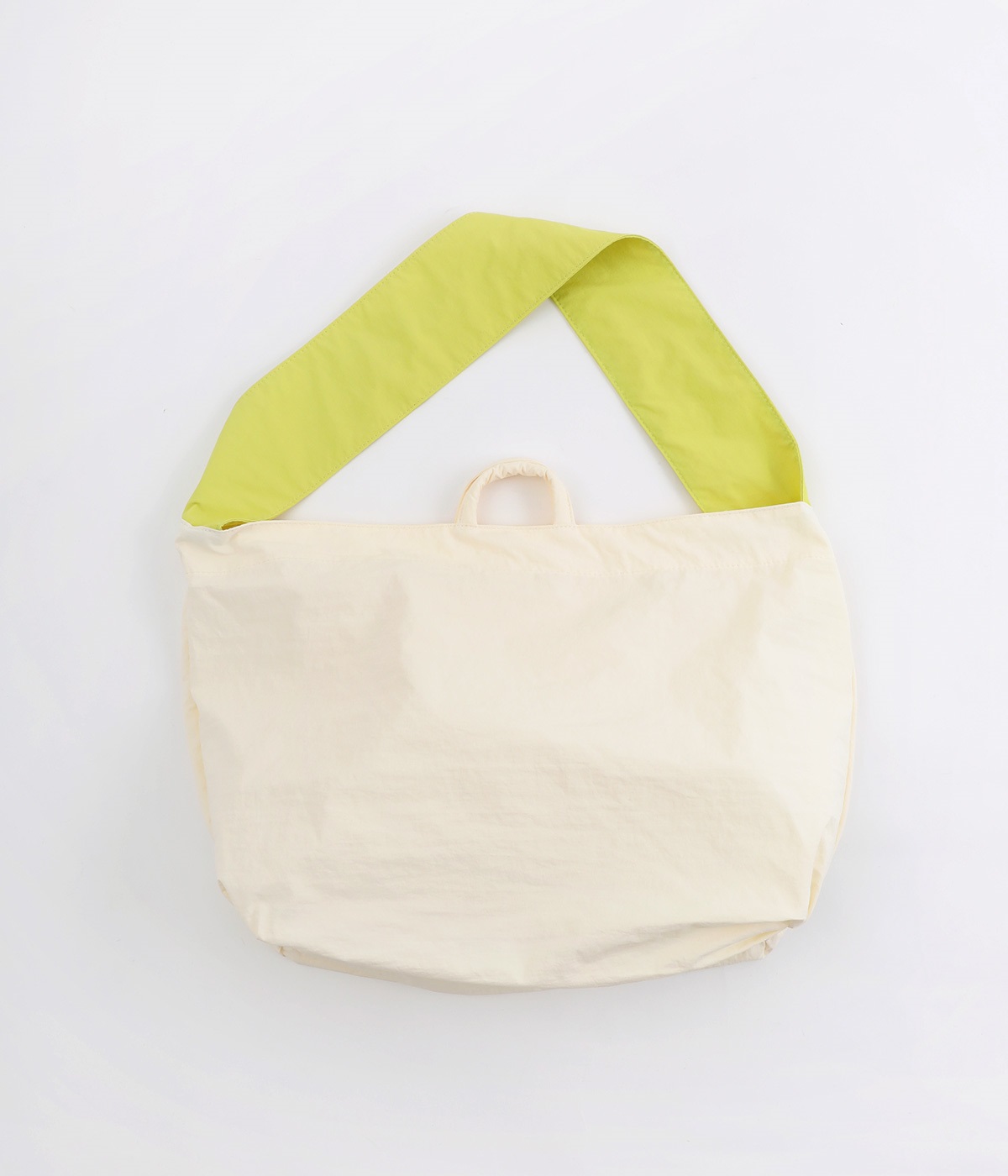 ナイロン　リップストラップ　トート/E7799(アイボリー×イエロー-ONESIZE)