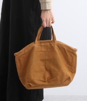 BRUSHED LINEN MARCHE TOTE/S/E6885(ブラウン-ONESIZE)