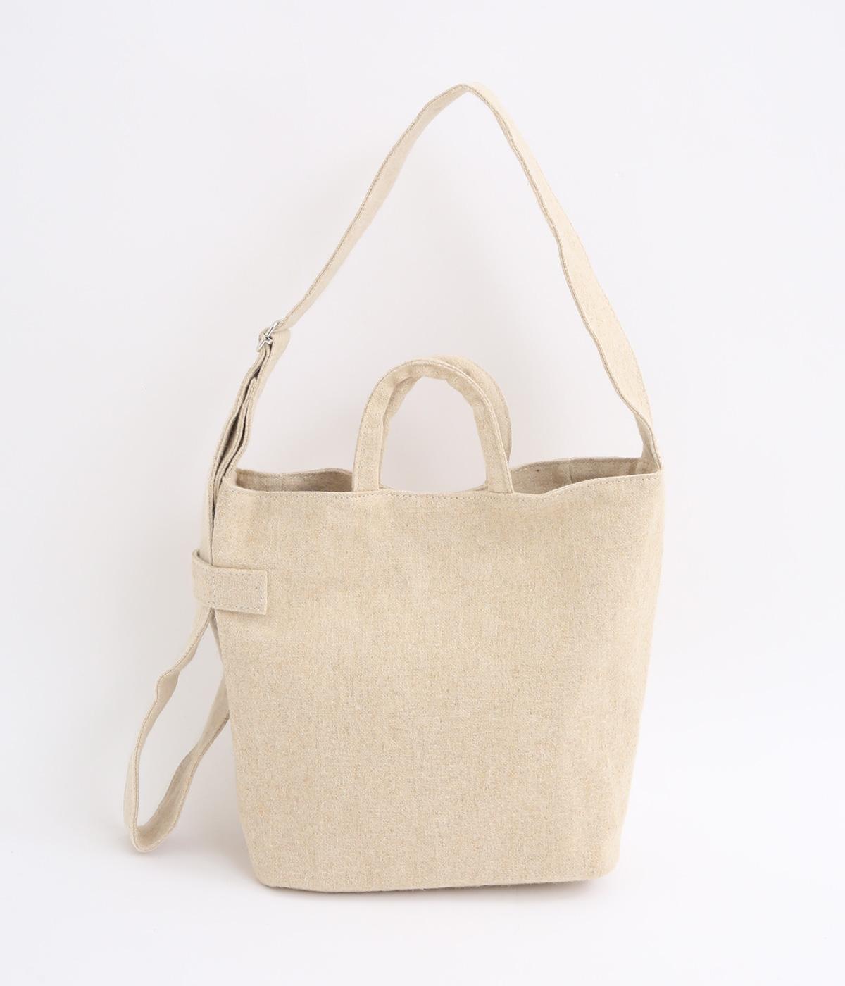 BRUSHED LINEN SMALL SHOULDER TOTE/E7876(ナチュラル-ONESIZE)