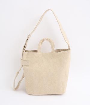 BRUSHED LINEN SMALL SHOULDER TOTE/E7876(ナチュラル-ONESIZE)