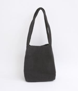 BRUSHED LINEN THIN HANDLE MINI TOTE/E7859(ブラック-ONESIZE)