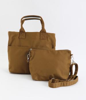 N/TOTE+POUCH SHOULDER BAG(ブラウン-F)