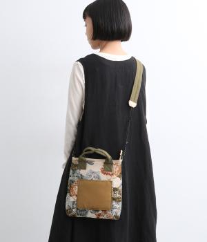 JAQUARD MIX BONDING 2way BAG/E7615(キャットブラウン-ONESIZE)