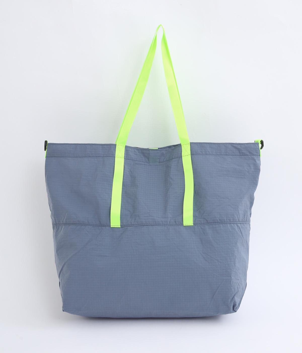 PACK-IN POCKET TOTE(ブルー/ライム-F)