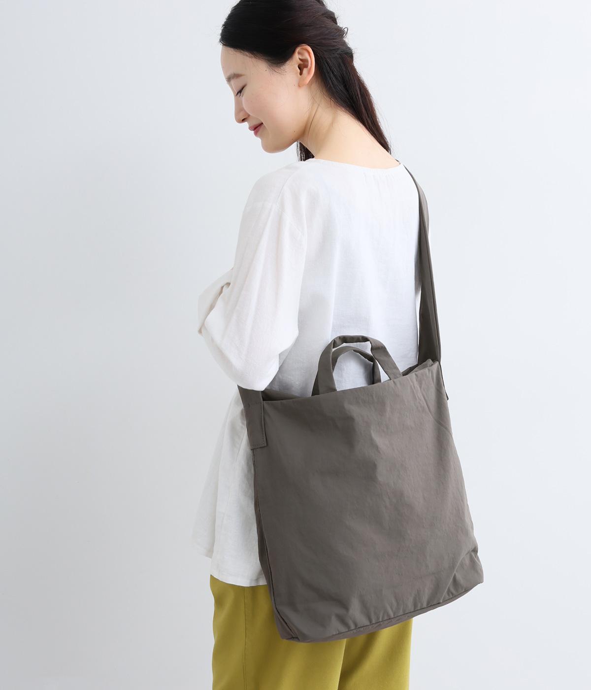 N/FRENCH SEAM 3POCKET TOTE/E7992(チャコールブラック-F)