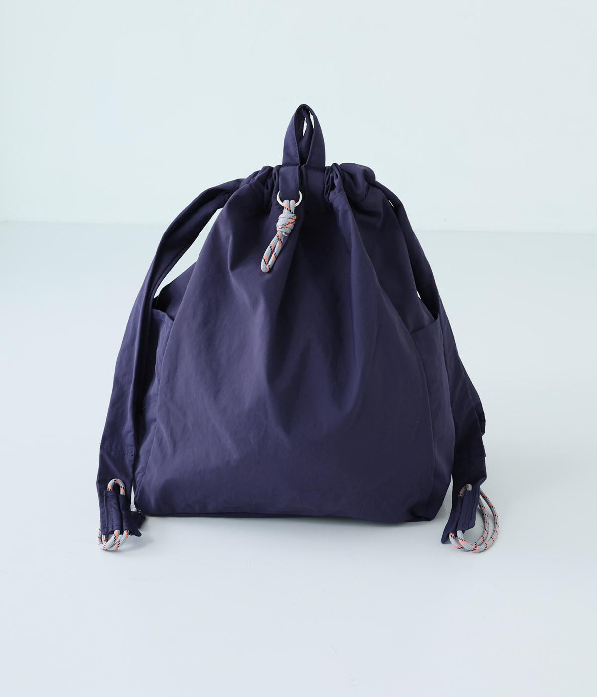 撥水NYLON PARACORD KNAPSACK/E8123(ネイビー-F)
