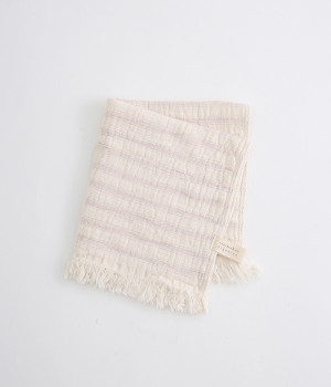 スラブガーゼウォッシュタオル(パープル-ONESIZE)