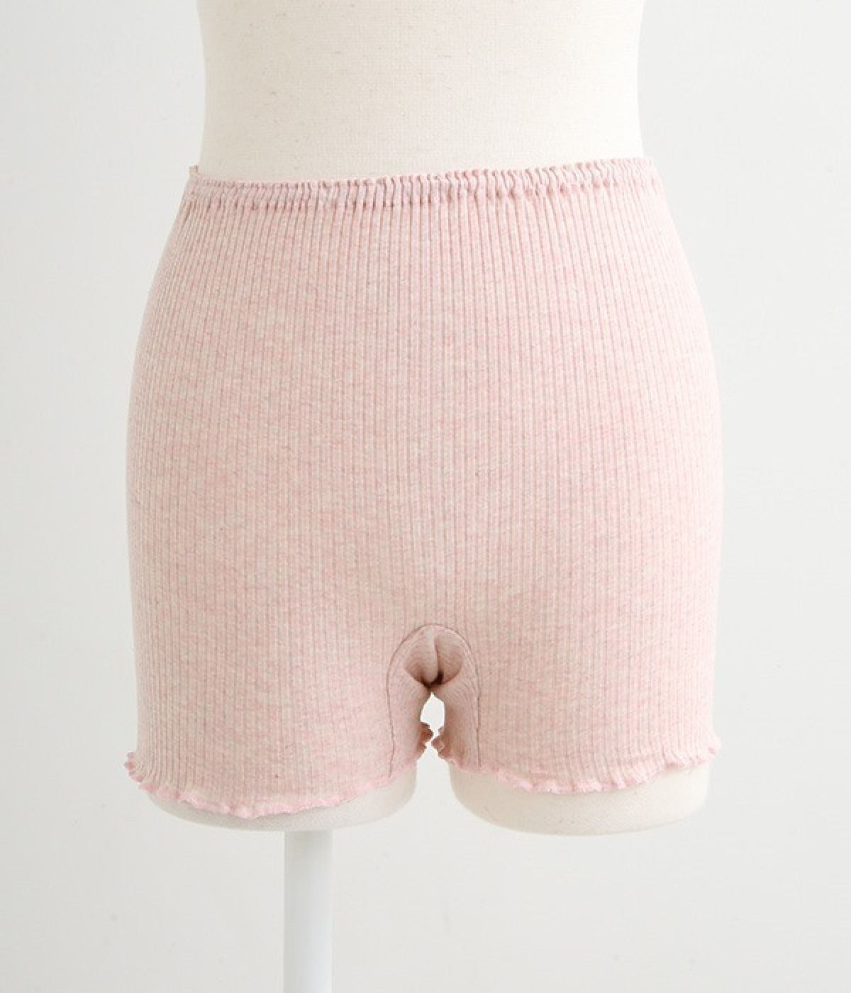 リブ1分丈ショーツ(ピンク-ONESIZE)