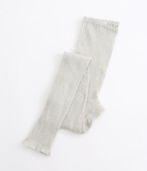 リブロングパンツ(グレー-ONESIZE)