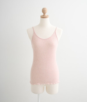 リブキャミソール(ピンク-ONESIZE)