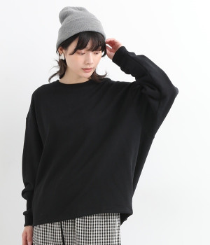 裏毛　タックスウェット(ブラック-ONESIZE)
