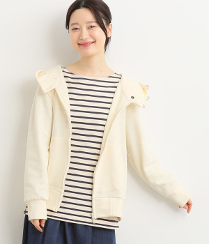 裏毛　ZIPパーカー(オフ-ONESIZE)