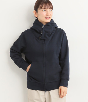 裏毛　ZIPパーカー(ネイビー-ONESIZE)