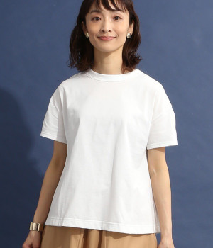 【削除】エーゲ海天竺　フレアーTシャツ(オフホワイト-ONESIZE)