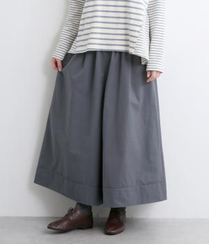 ツイルワッシャーキュロットパンツ