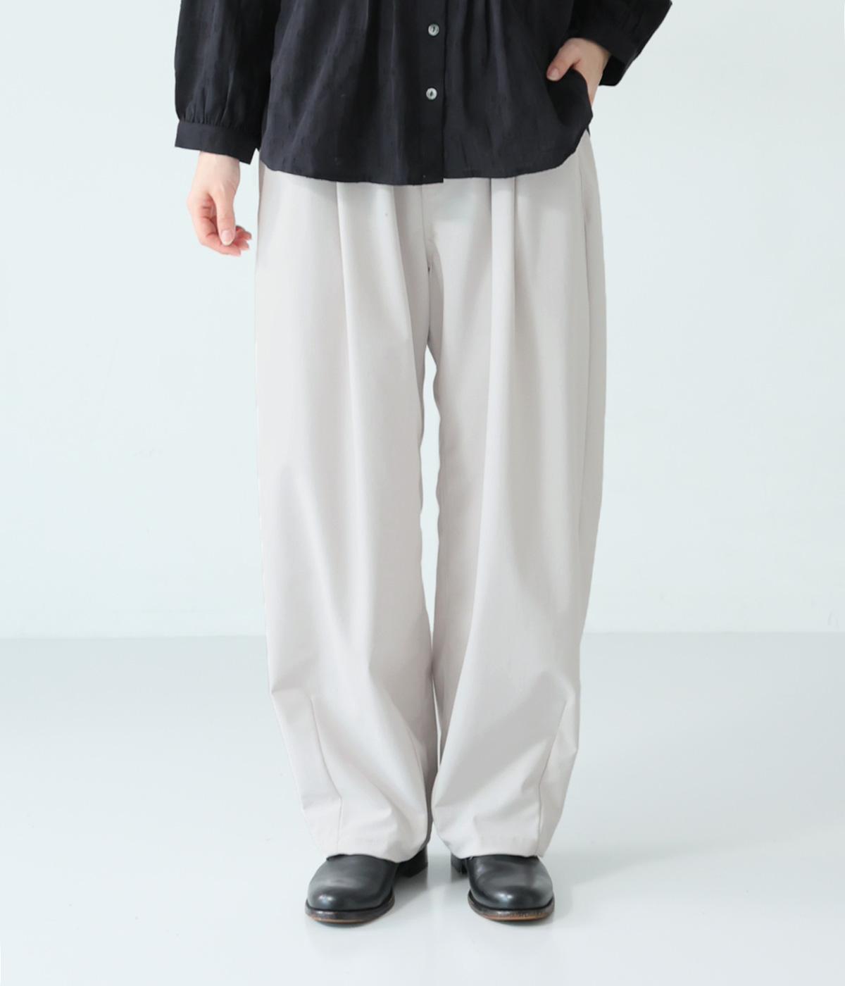 &WARPナチュラルジャージーイージーコクーンペグトップパンツ(グレー-36)