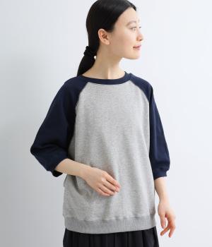 40/20ミニ裏毛ボリュームスリーブラグラン