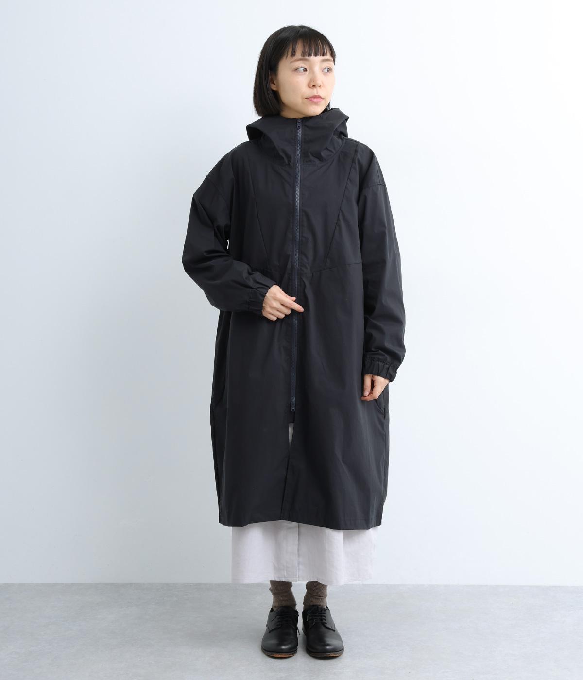 コンパクトタイプライターストレッチ長袖ネオモッズコート(ダークネイビー-F)