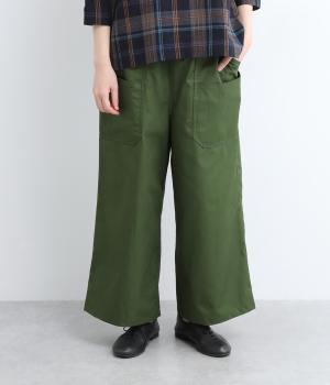 コットンコーマギャバダブルポケットパンツ