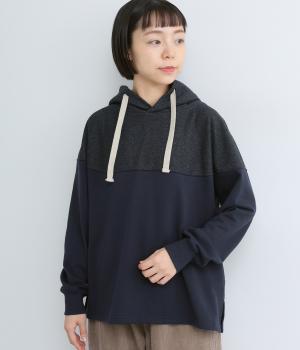 コットンミニ裏毛PLLパーカー(ネイビー-F)