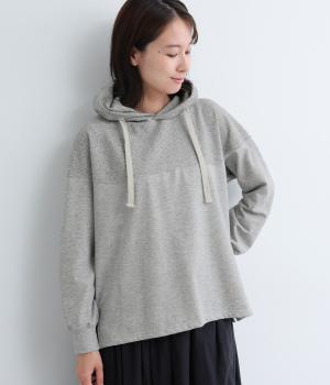 コットンミニ裏毛PLLパーカー(モカグレー-F)