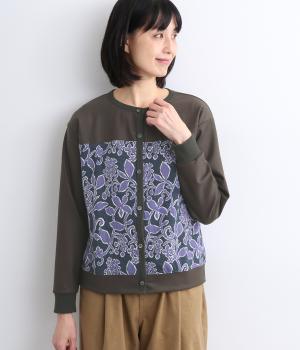 ダブルブラッシュジャカードカーディガン