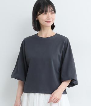 14/BD天竺バルンスリーブプルオーバー(チャコール-F)